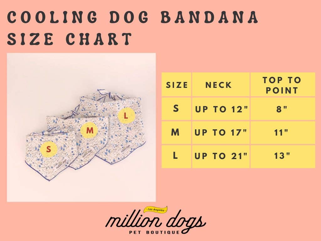 Million Dogs - Cooling Dog Bandana - Lil' Baller