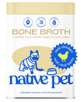 Native Pet - Organic Chicken Bone Broth Powder, Grain-Free Food Topper