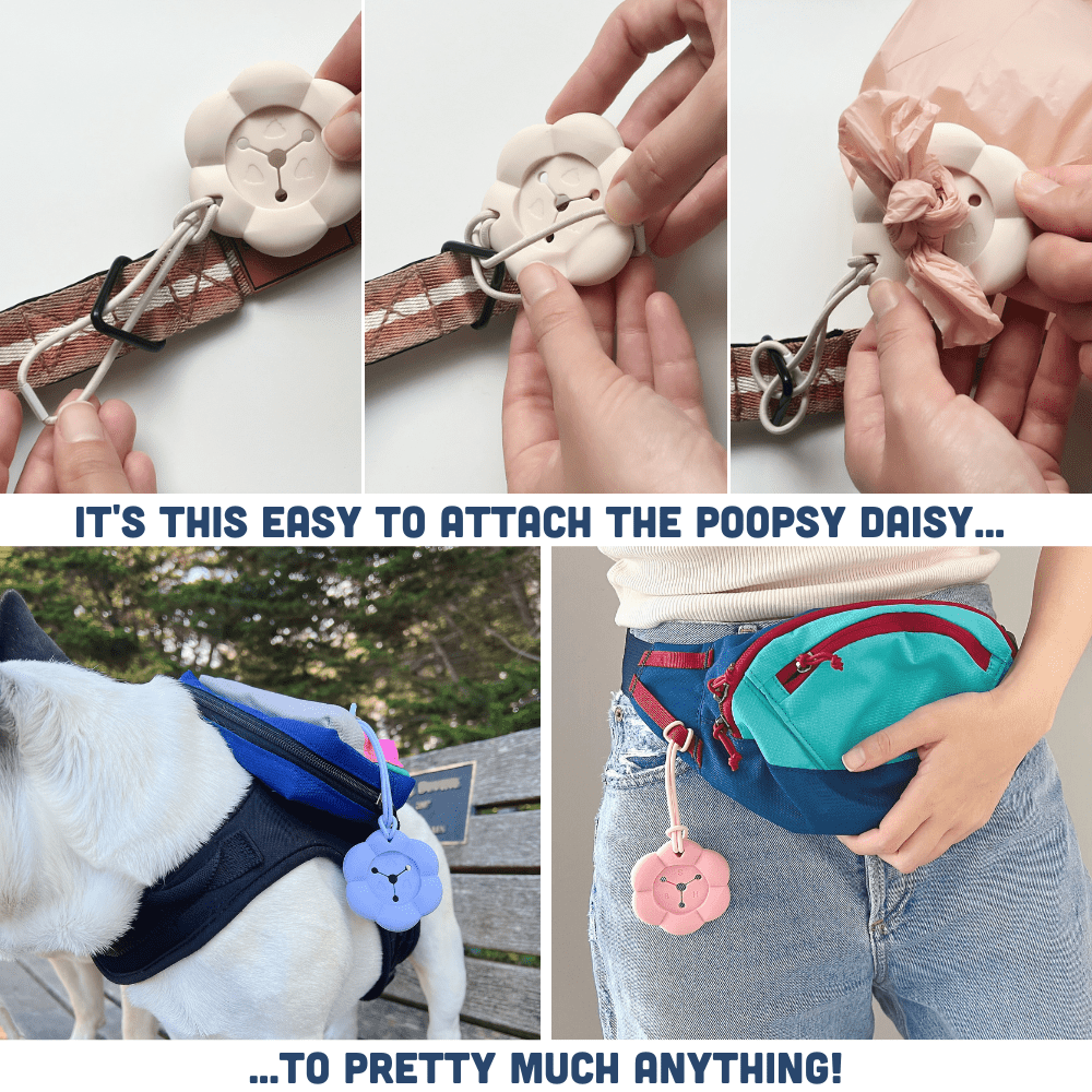 Spotted by Humphrey - Poopsy Daisy Dog Poop Bag Holder - Goat Milk (Cream)