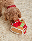 Gingerbread House Interactive Snuffle Holiday Dog Toy