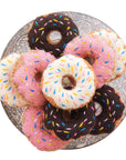 The Foggy Dog - Strawberry Donut Cat Toy: 3.25" diameter