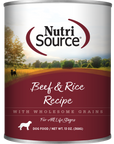 Nutrisource Beef and Rice Canned Wet Food