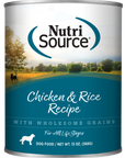 Nutrisource Chicken and Rice Canned Wet Food