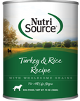 Nutrisource Turkey and Rice Canned Wet Food