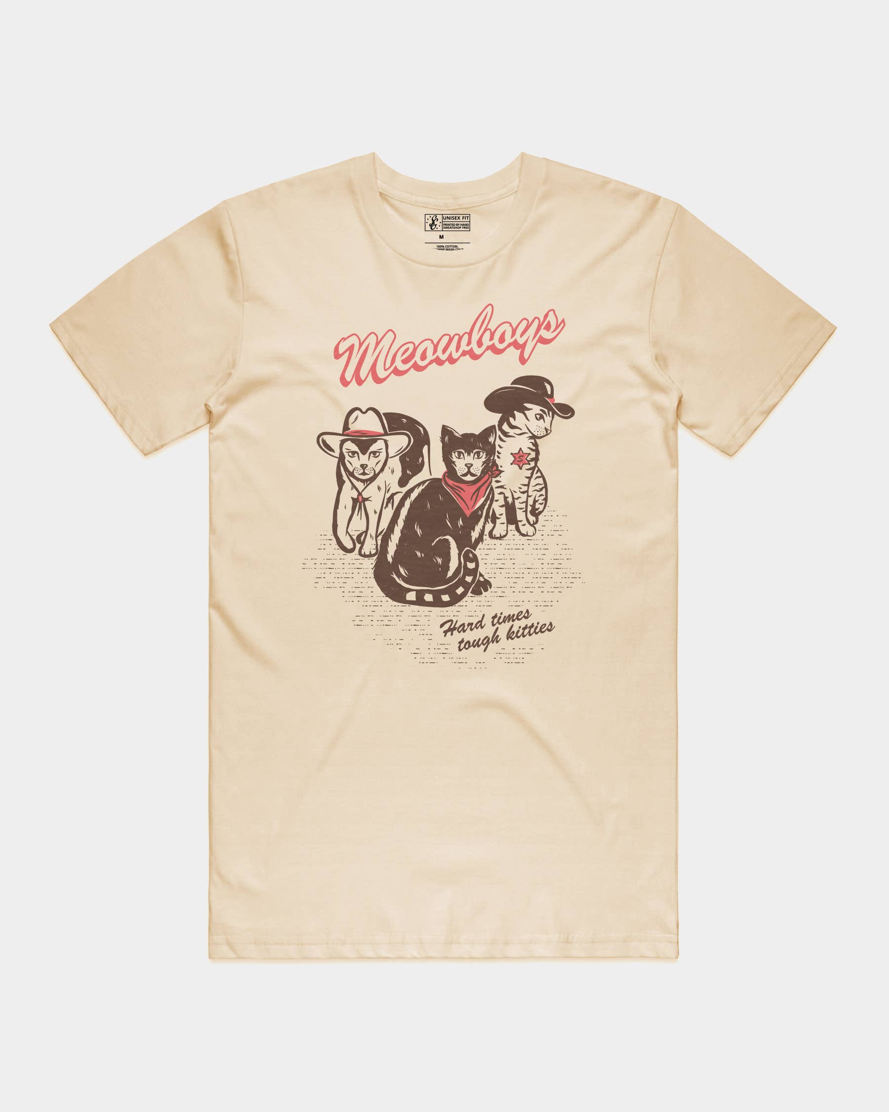 Shop Good - Meowboys Western Tee: Cream / L