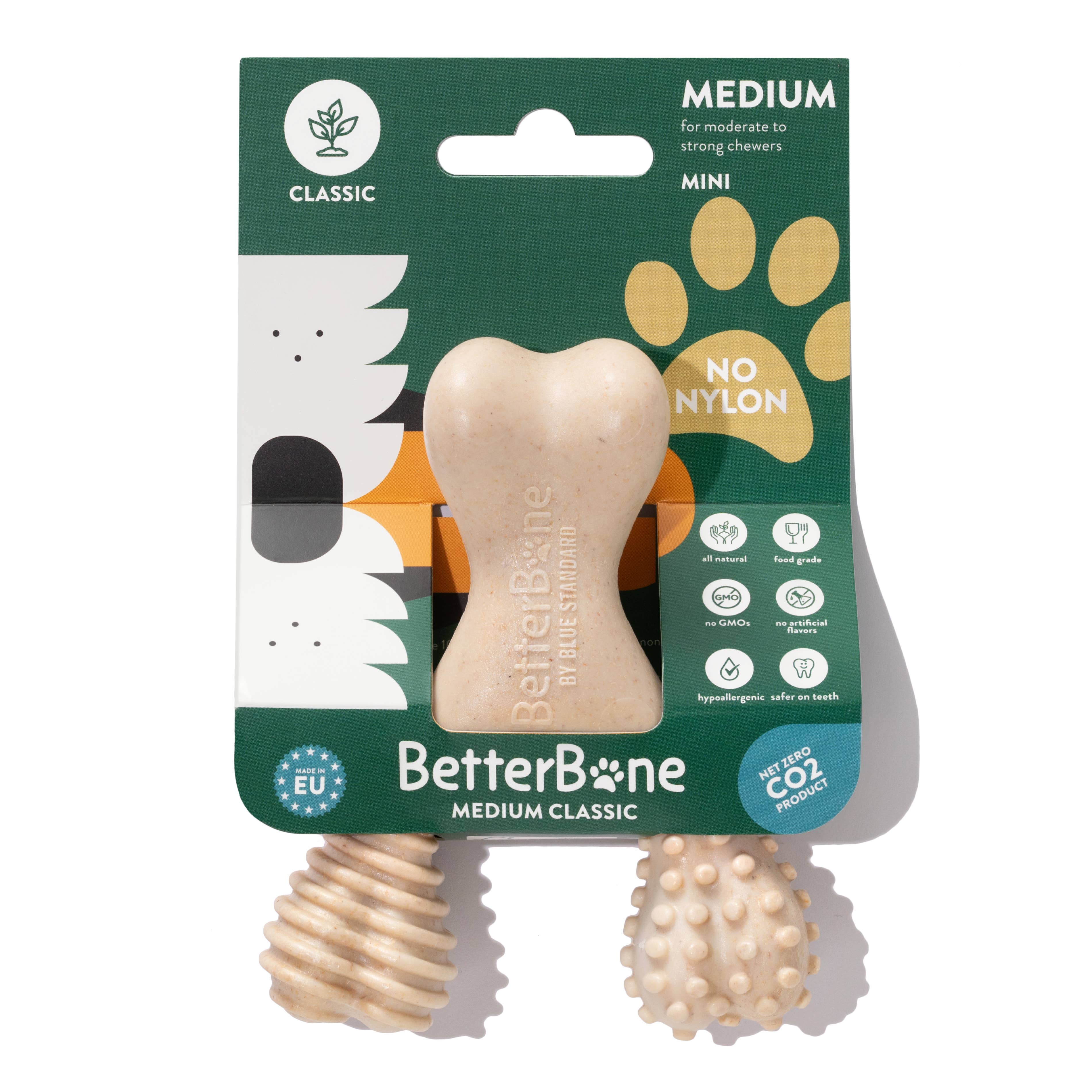 BetterBone Natural Dog Chews - Medium Density Beef, All-Natural No Nylon Sustainable