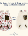 Lucy & Co. - The Jingle Bells Reversible Teddy Vest