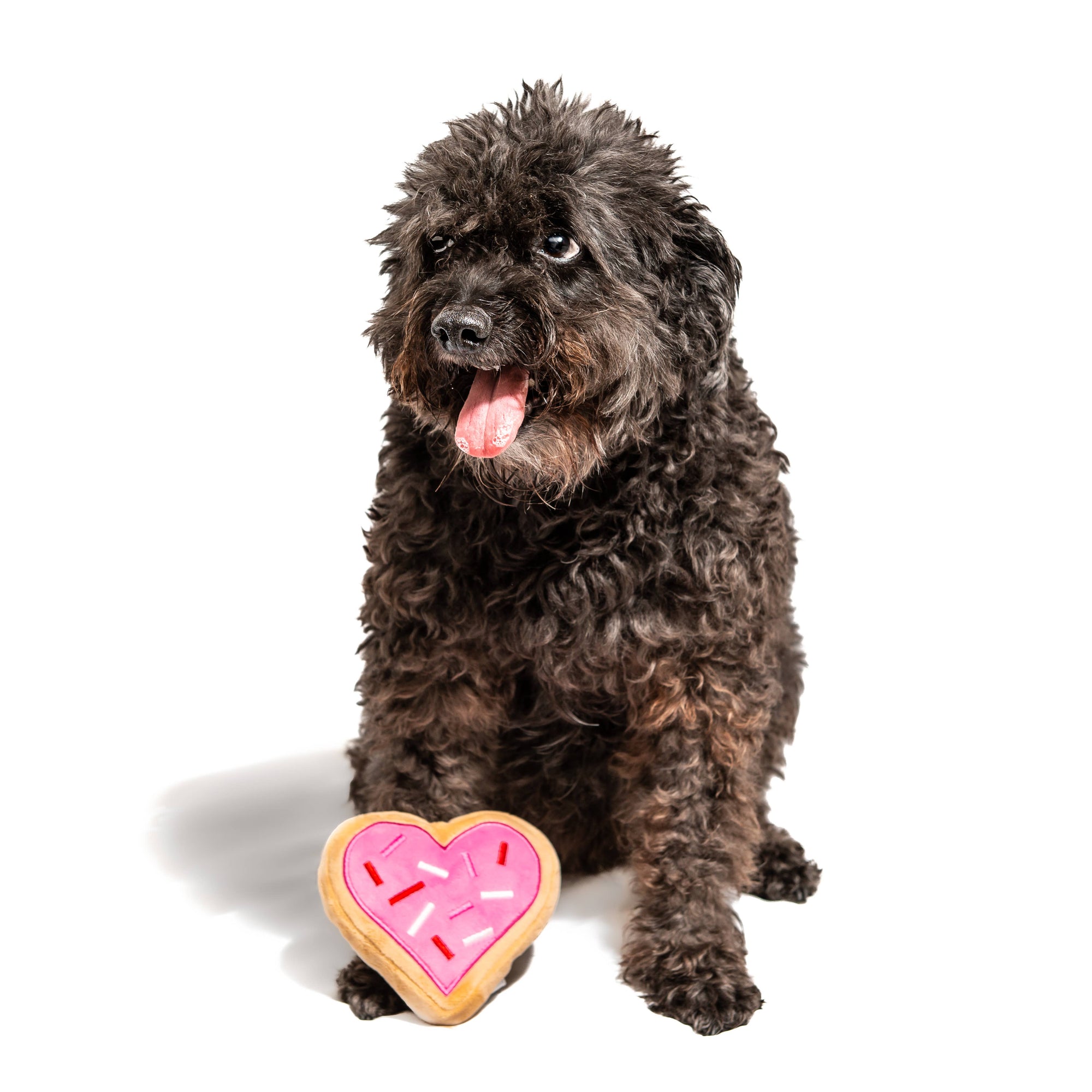 Midlee Designs - Pink Heart Sugar Cookie Dog Toy