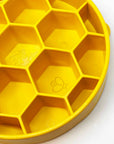 SodaPup Dog Toys - Honeycomb Design eBowl Enrichment Slow Feeder Bowl for Dogs: Yellow