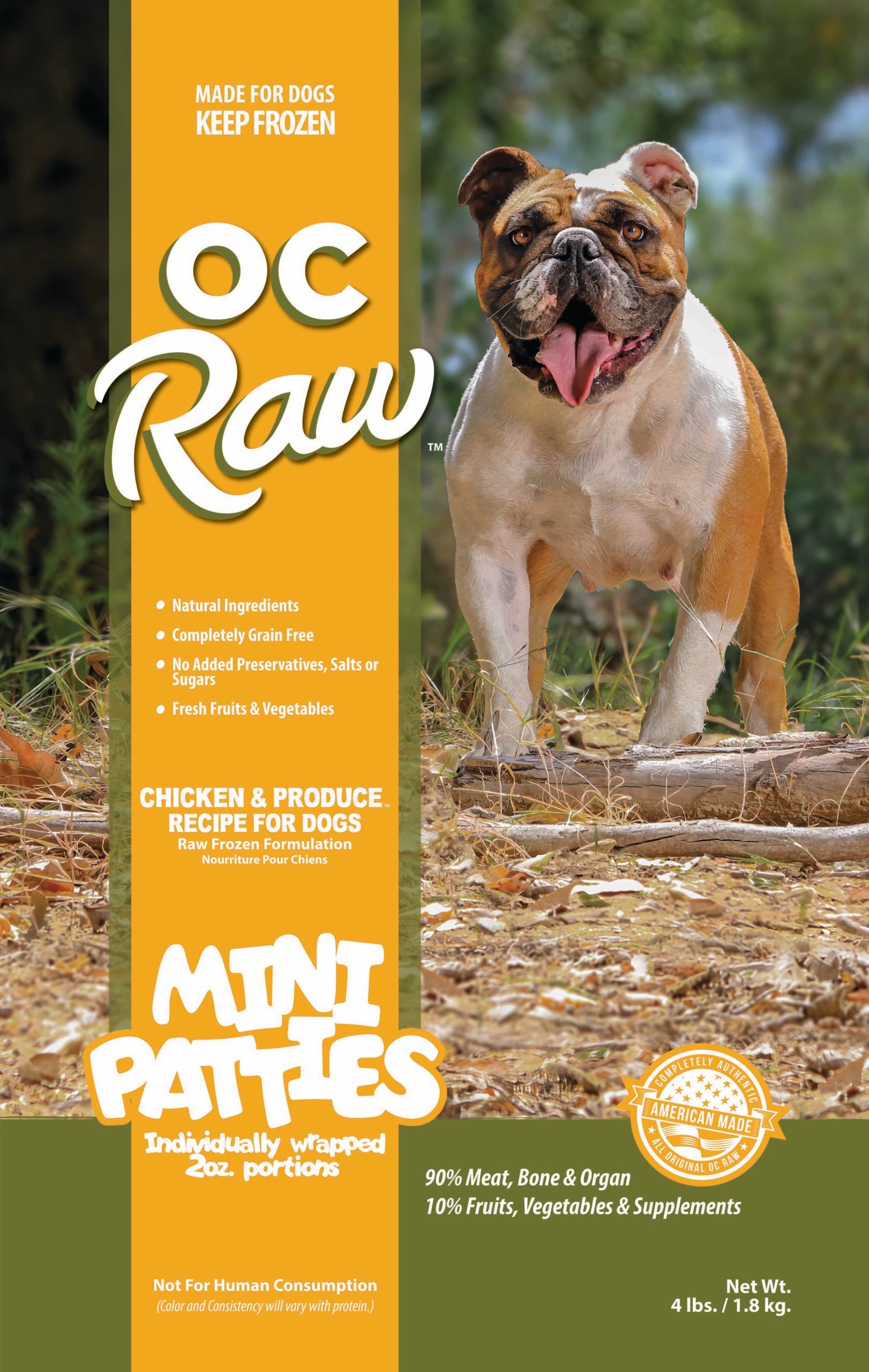 OC Raw Frozen Chicken & Produce