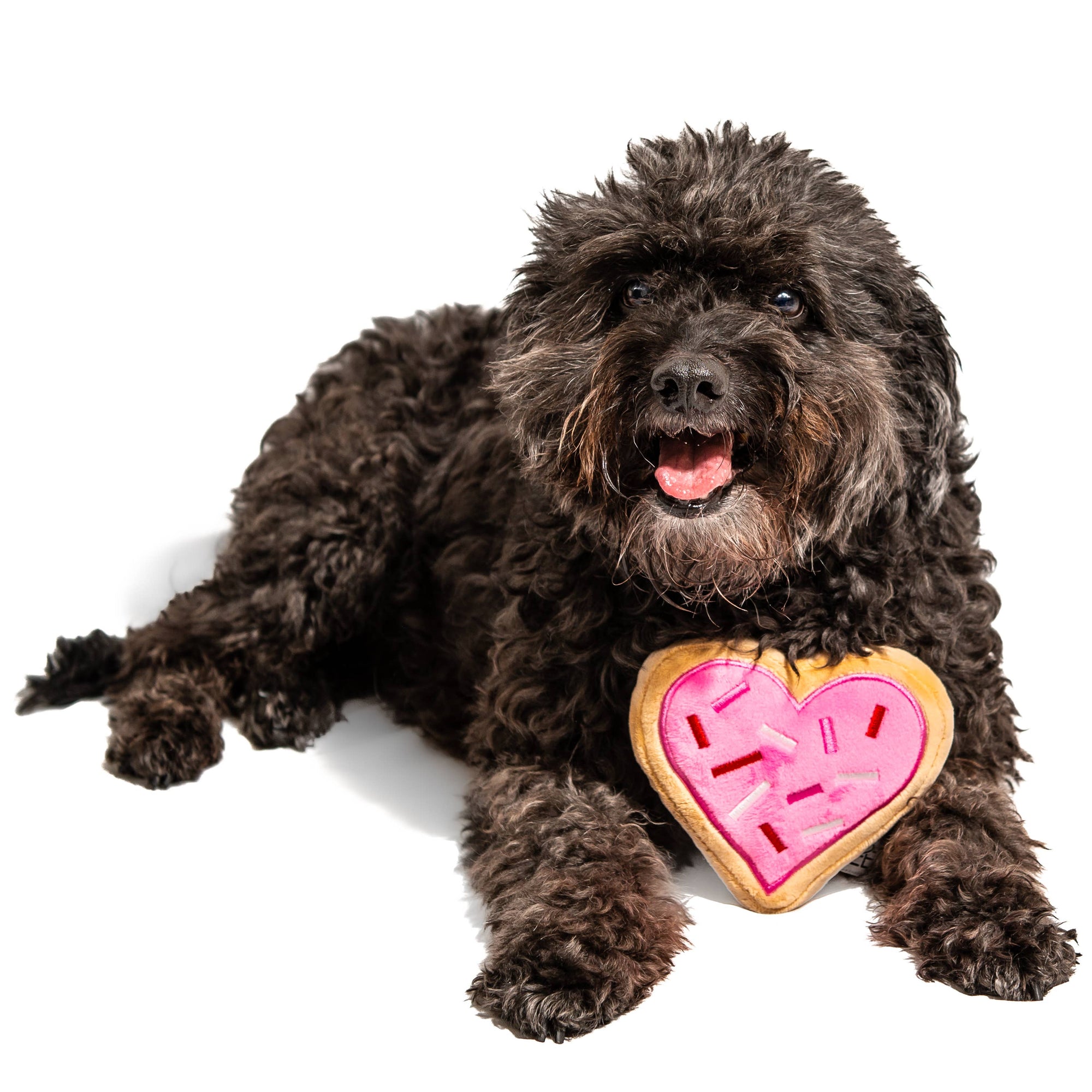 Midlee Designs - Pink Heart Sugar Cookie Dog Toy