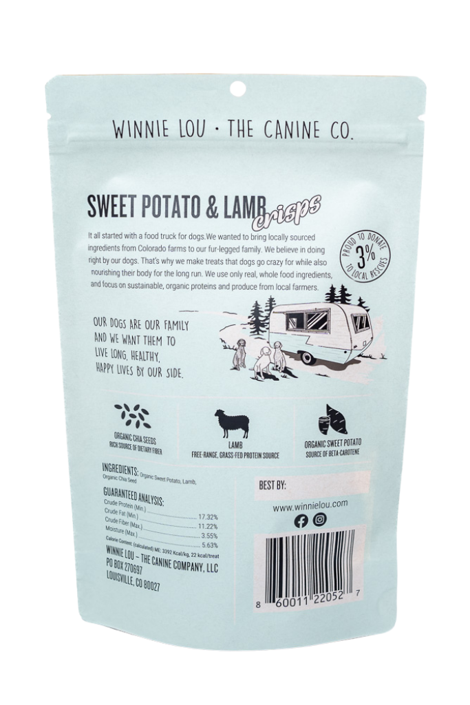 Winnie Lou - Sweet Potato & Lamb Crisps