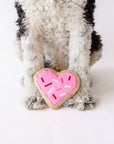 Midlee Designs - Pink Heart Sugar Cookie Dog Toy