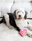 Midlee Designs - Pink Heart Sugar Cookie Dog Toy