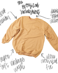 The Clandestine Underground - Cowgirl Beach Club, Western Oversized 90's Sweatshirt: XS/S