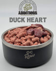 OC Raw Frozen Duck Hearts