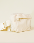 Monochrome Belt Bag with Discrete Poop Bag Dispenser