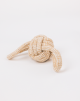 Natural Cotton & Hemp Ball Tug Toy with 2 Handles