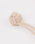 Natural Cotton & Hemp Ball Tug Toy with Long Handle