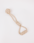 Natural Cotton & Hemp Ball Tug Toy with Long Handle