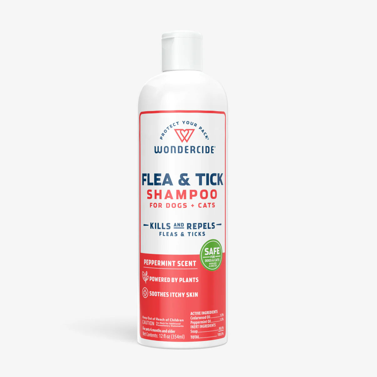 Wondercide Flea &amp; Tick Shampoo for Dogs + Cats with Natural Essential Oils