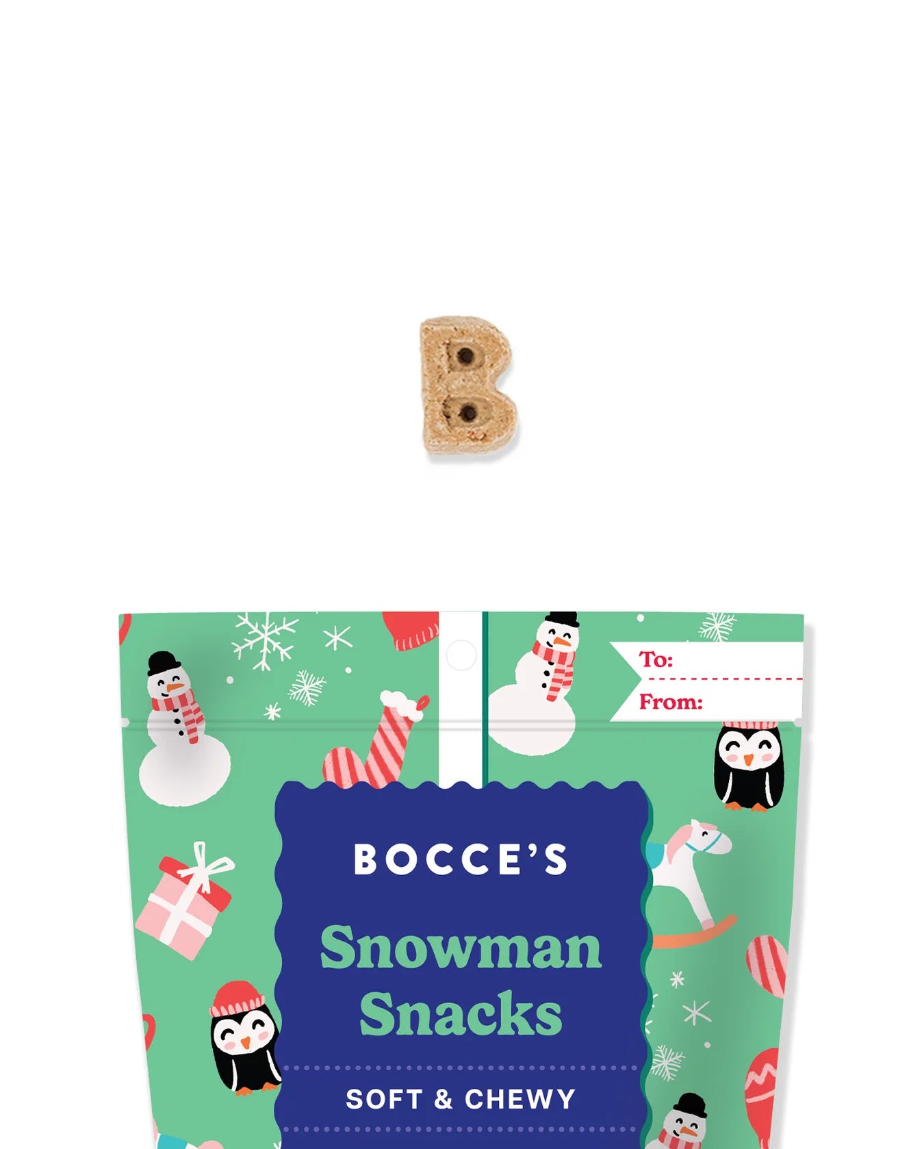 Bocce's Snowman Snacks Soft & Chewy Treats