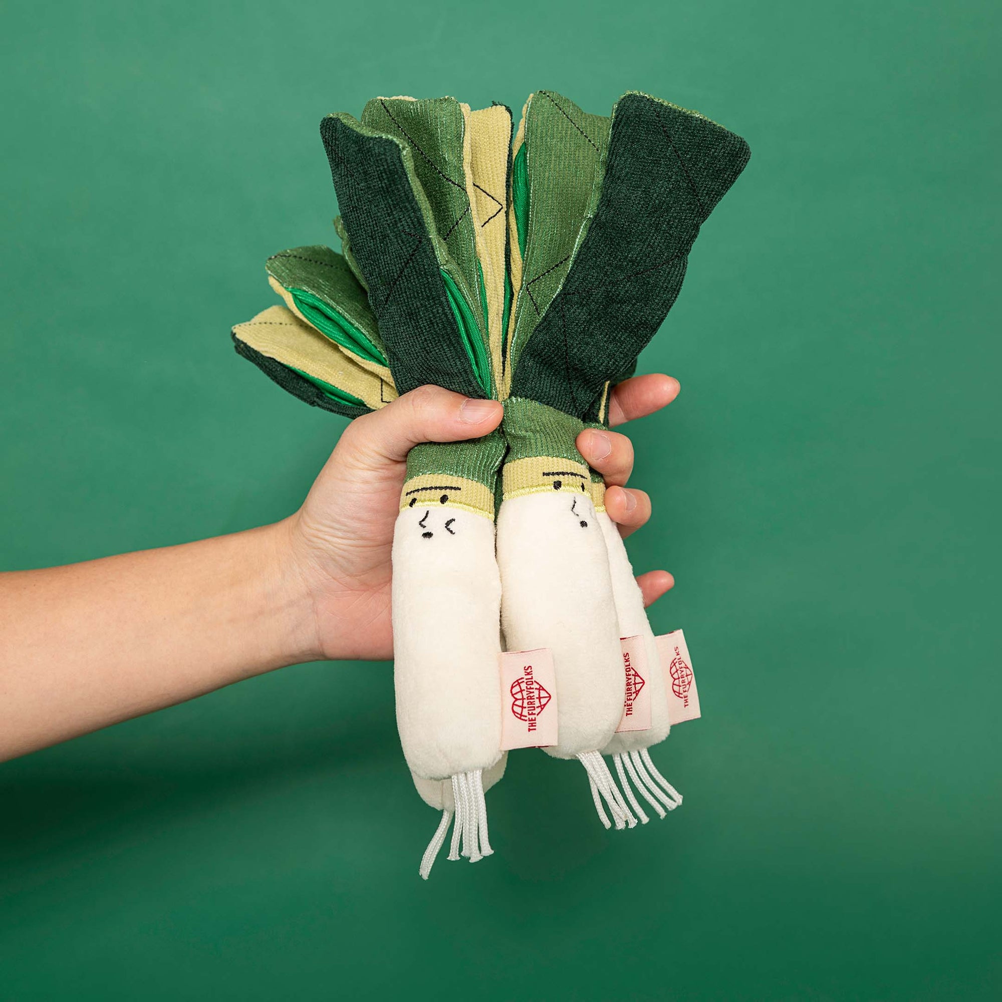 the furryfolks - Green Onion Nosework Toy