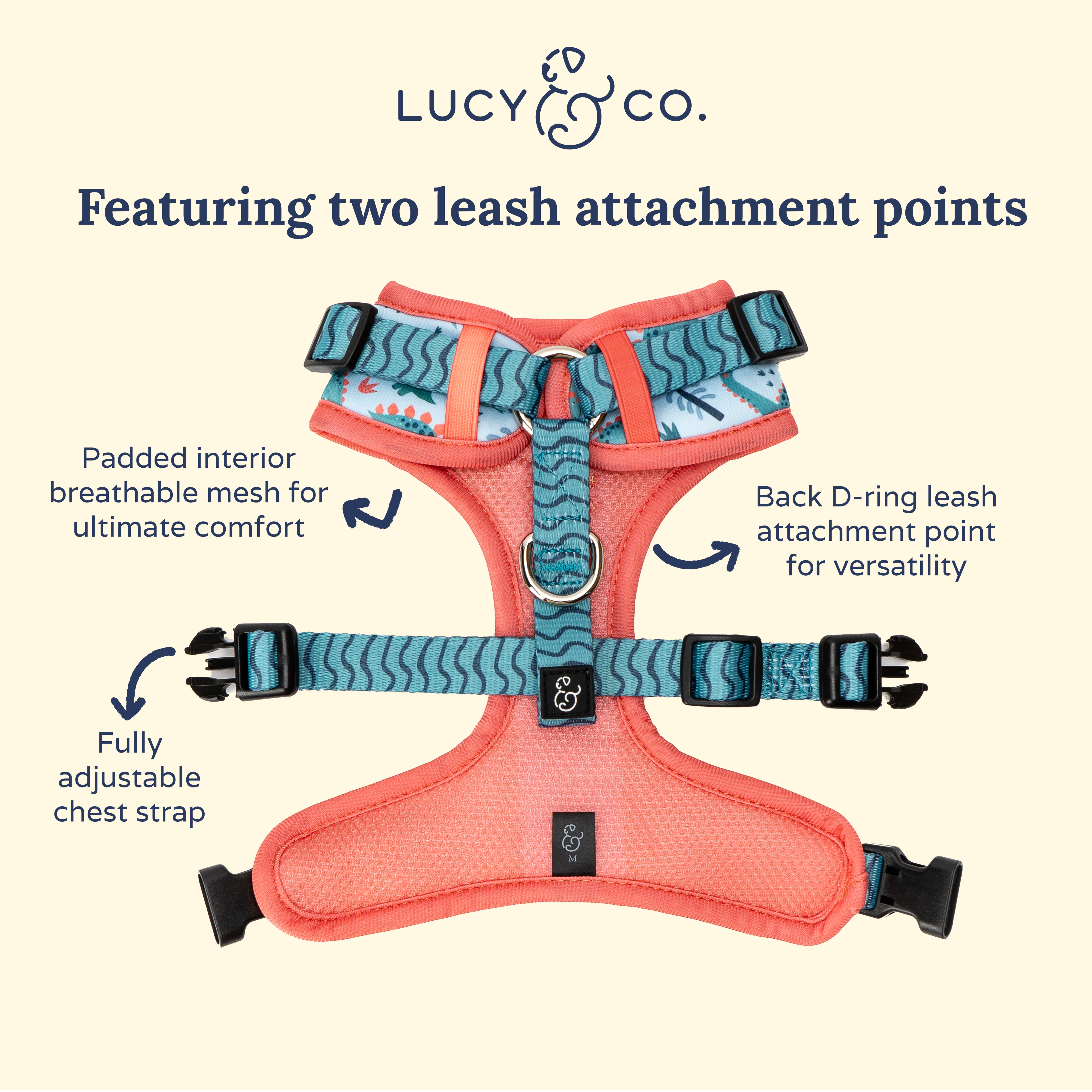 Lucy & Co. - The DinoROAR No-Pull Harness