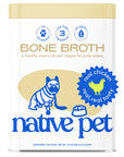 Native Pet - Organic Chicken Bone Broth Powder, Grain-Free Food Topper