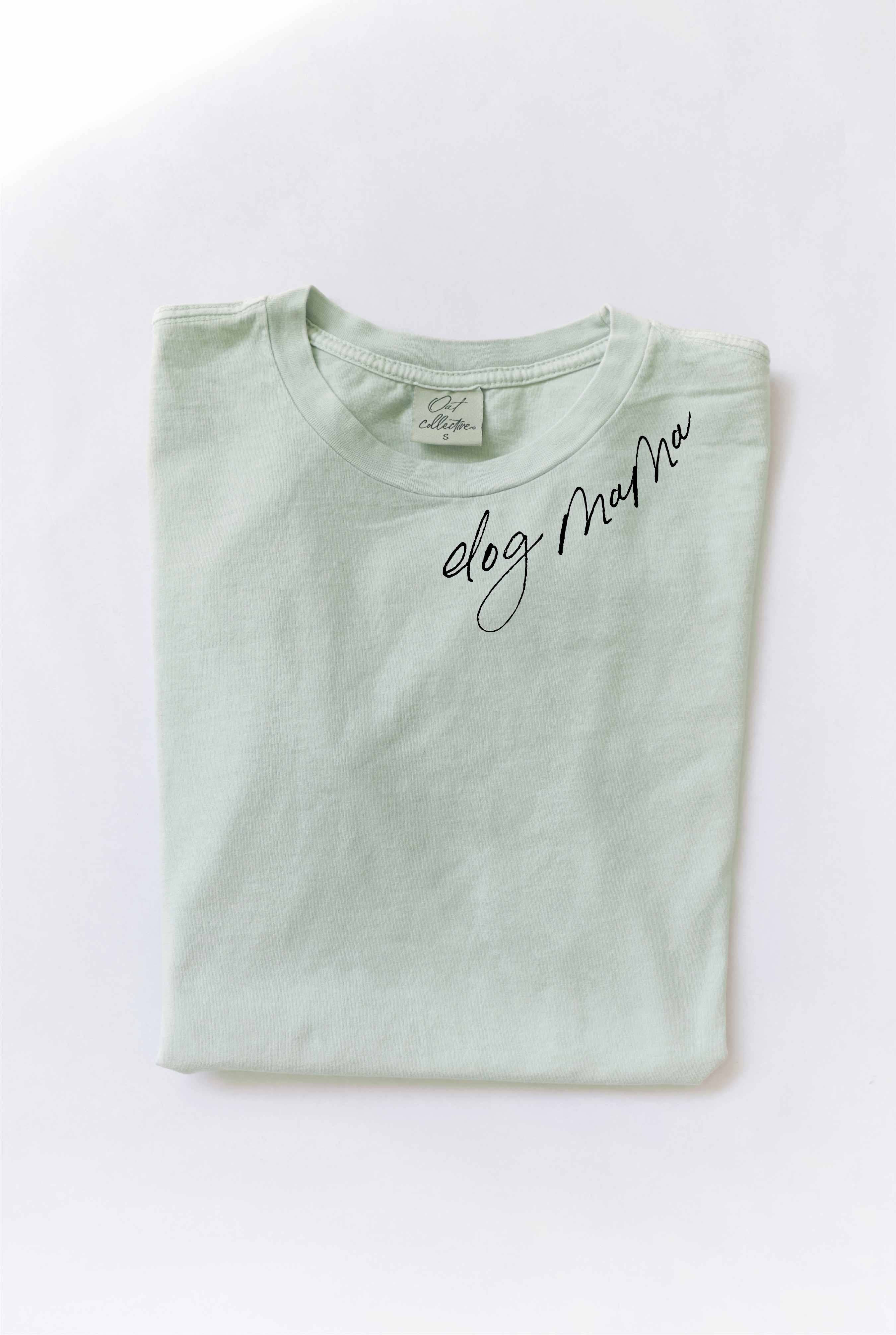 OAT COLLECTIVE - DOG MAMA Mineral Washed Graphic Top: CREAM / XL