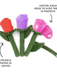 The Foggy Dog - Bouquet of Roses Valentine's Day Interactive Snuffle Dog Toy