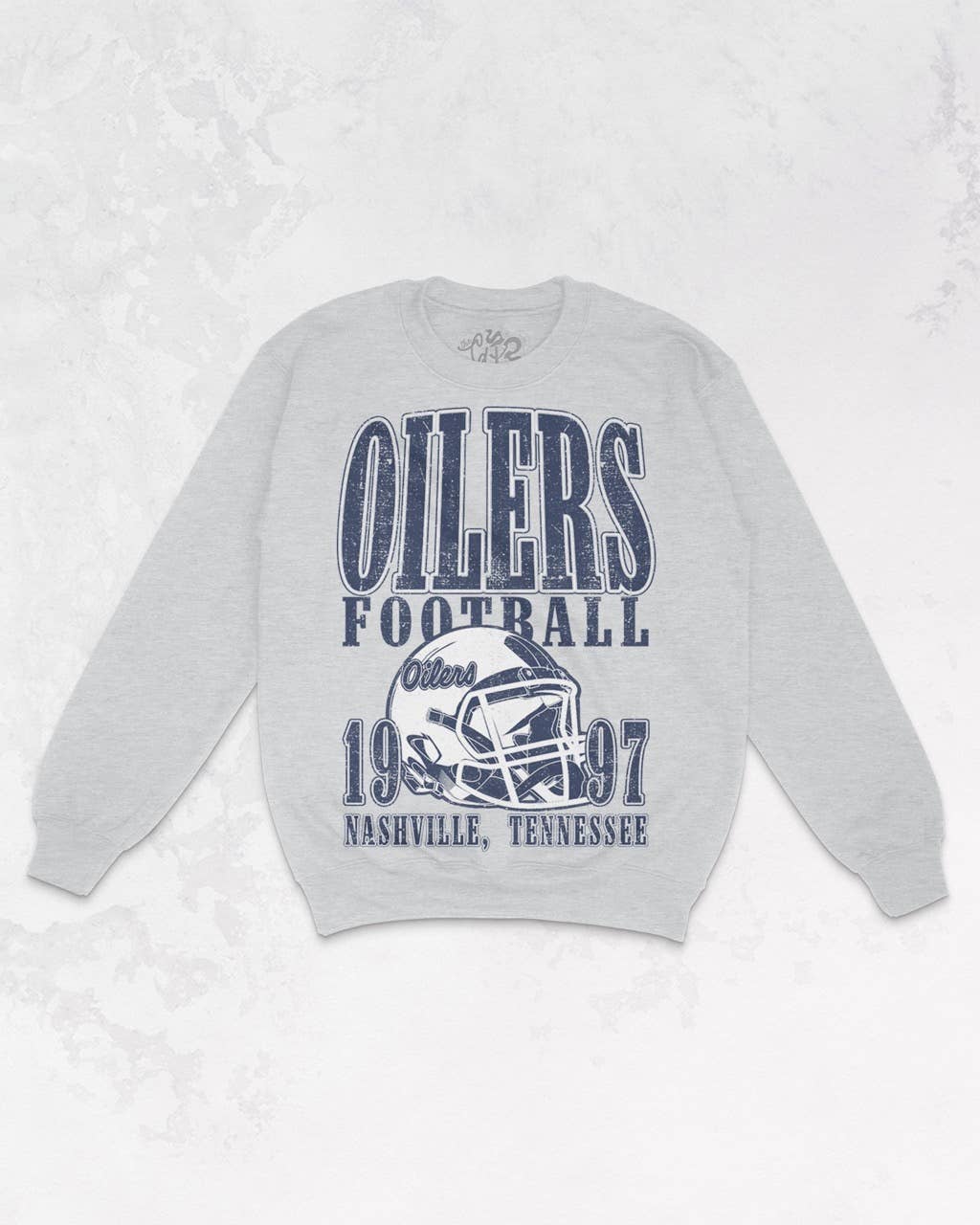 The Clandestine Underground - 90&#39;s Oilers Vintage Football Oversized 90&#39;s Sweatshirt: XS/S