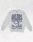 The Clandestine Underground - 90's Oilers Vintage Football Oversized 90's Sweatshirt: XS/S