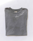 OAT COLLECTIVE - DOG MAMA Mineral Washed Graphic Top: CREAM / XL