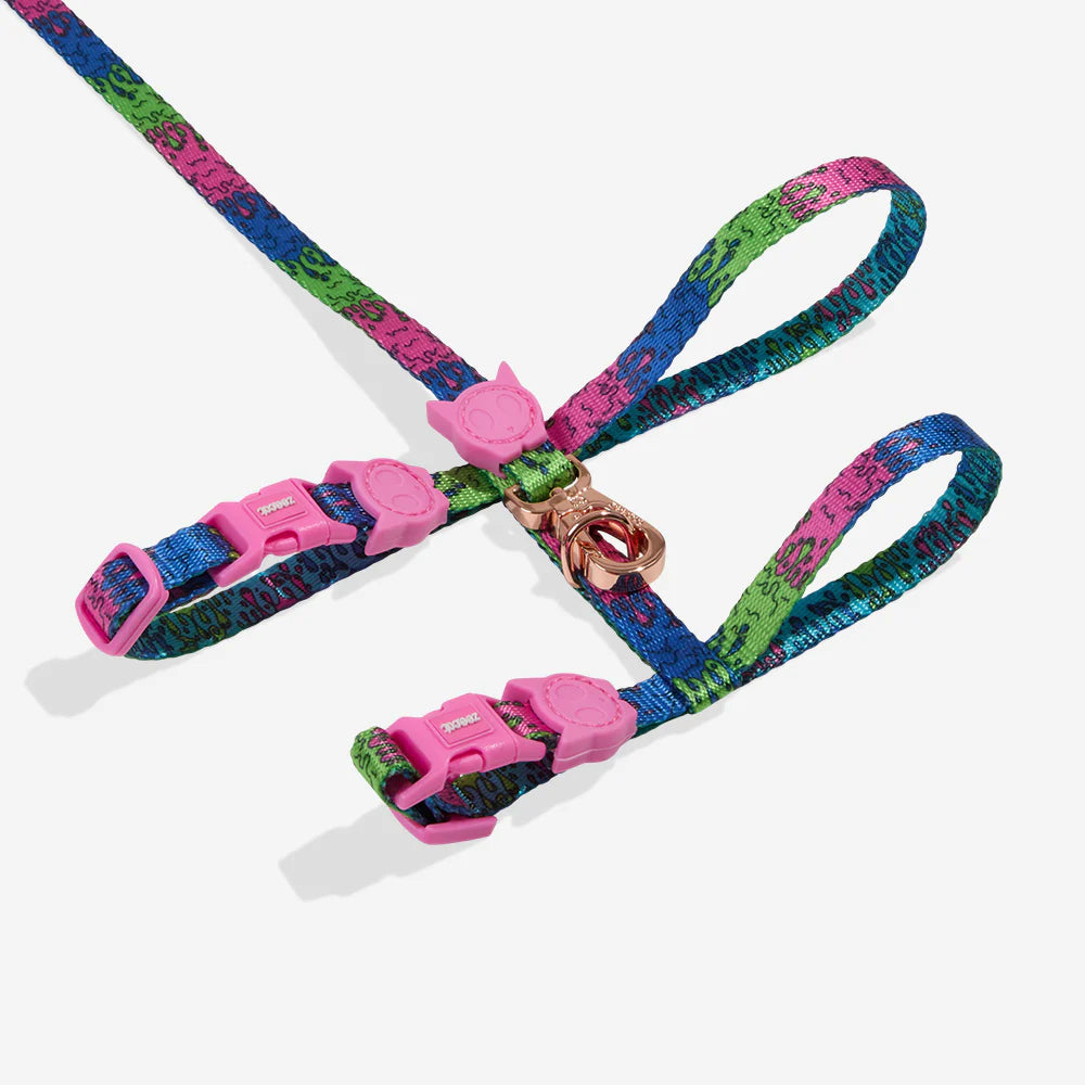 Zee.Dog Cat Harness with Leash - Melted