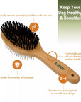 Safari Bamboo Handle Brush - Pin & Bristle Combo